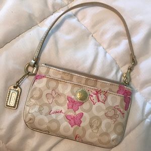 COACH Butterfly Wristlet